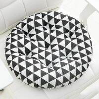 [Dudu home furnishing] GXMA Boho Round Bistro Seat Cushion เรขาคณิตลายหนาเก้าอี้ Pad หมอนชั้น