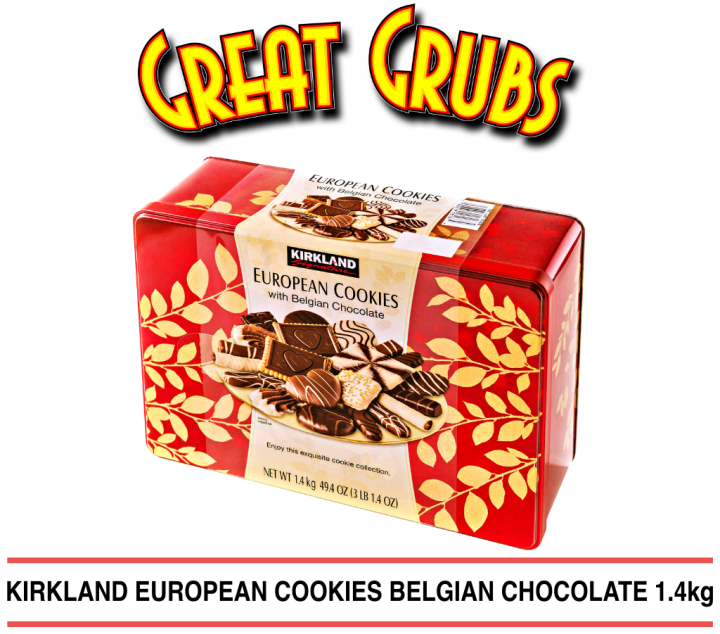 Kirkland Signature European Cookies With Belgian Chocolate 1.4kg ...