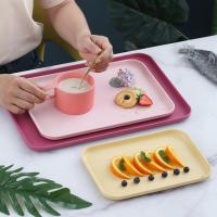 Serving Tray Plastic Heat-resistant Easy to Clean Decorative Tray Rectangular Practical Serving Platter Baking Trays  Pans