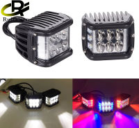 4 "; ไฟ LED ทำงาน2x Dual Side Shooter ไฟ Led 45W Led Pod Off Road ไฟกระพริบสำหรับรถบรรทุกรถกระบะเรือ Suv