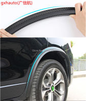 2PCs 117cm carbon fiber car fender flare wheel eyebrow protector wheel Arch trim strip Fit for Subaru Outback Legacy Forester X