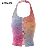 KUMI เสื้อเวอร์ชันเกาหลีฤดูร้อนซับในระบายอากาศของผู้หญิง