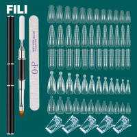 FILI Nails Art Tool Set Quick Building Mold Nail Brush Kit Dual Forms Nail Extension System With Nail Pen Gel Clips For Top Form Paint Tools Accessori