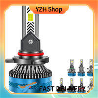 YZH Shop ไฟ LED ไฟหน้ารถยนต์ X55 12V 24V 55W 4800LM 6500K หลอดไฟไฟฉายคาดศีรษะส่องสว่างพิเศษกันน้ำ IP68ปลั๊กแอนด์2ชิ้น