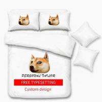 New customized digital 3D duvet cover printed superfine fabric bedding style photo quilt cover.