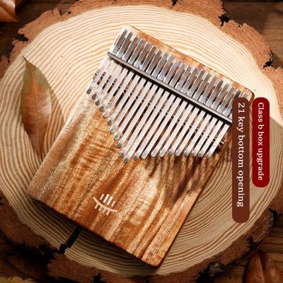 【YF】 21/17 Kalimba Acacia Curly Figure Thumb Musical Instruments With Accessories