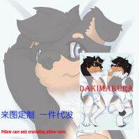 Dakimakura อะนิเมะสุนัขเซ็กซี่โกรธสองด้านพิมพ์ชีวิตขนาดปลอกหมอนร่างกาย