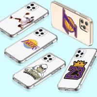 เคสโทรศัพท์ หรับ Samsung A34 M52 A04 M30S A23 M23 M53 M21 A54 M30 A40S A9 A14 A04S M33 Plus อ่อนนุ่ม โปร่งใส ปก T-6 Lakers