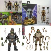 NECA Bebop Rocksteady The Bride Of Frankenstein S Turtle Michelangelo As Mummy Dirtbag Groundchuck Wingnut Screwloose Figure Toy