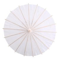 Lanqistore White Color Paper Decorative Umbrella Parasol Wedding Bridal Photo Cosplay Prop