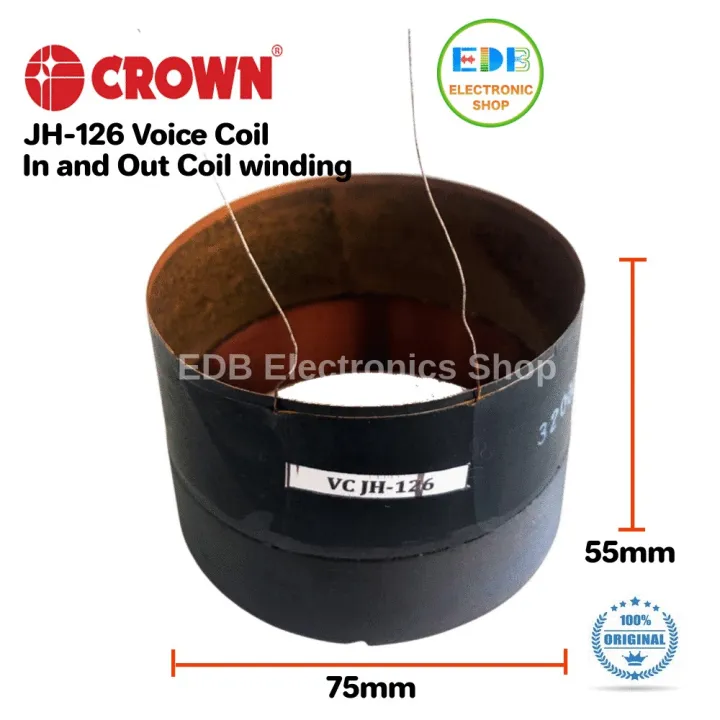 Original JH-126 Voice Coil Only 75mm In and Out Coil Winding JH126 JH ...