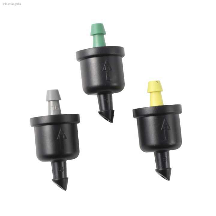 pressure-compensating-dripper-20-30-40l-4-7mm-hose-barb-thread-connection-automatic-pressure-compensation-regulator-20-pcs