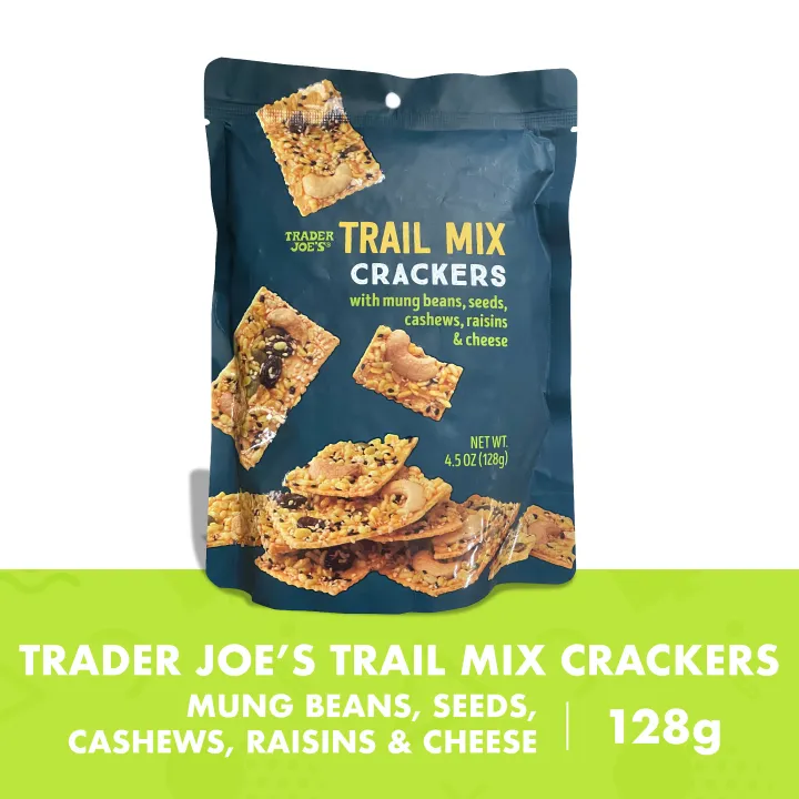 Trader Joe's Trail Mix Crackers (Mung Beans, Seeds, Cashews, Raisins