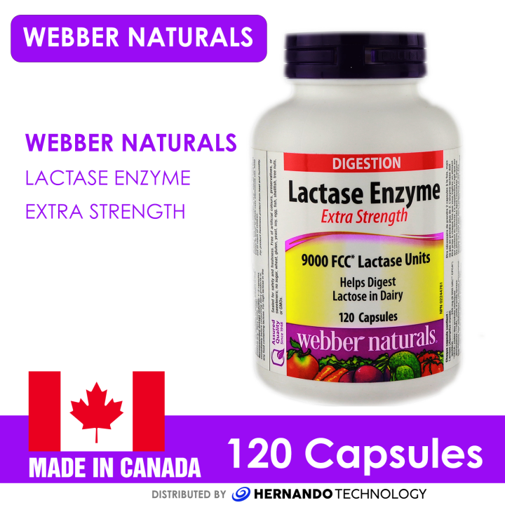 ber Naturals Lactase Enzyme Extra Strength 120 Capsules Lazada PH