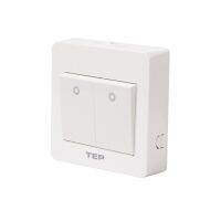 86 Type Wall Light Switch  1/2 Gang 1/2 Way 10A 220V Flame Retardant PC Panel External Installation Wall Rocker Switch Power Points  Switches Savers