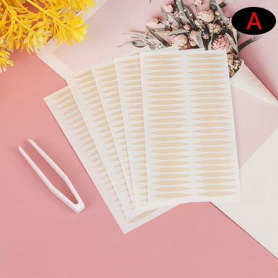 BELLE 200PCS Invisible Lace Mesh Double eyelid Lift Strip เทปกาว sticke แหนบ