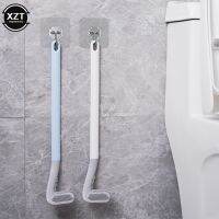 Silicone Toilet Brush Non-slip Long Handle Toilet Cleaning Brush Toilet Cleaning Brush Bathroom Bendable Silicone TPR Brush Head