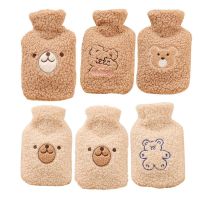 Cute Hot Water Bottle Bag for Girls Plush Shoulder Hand Warmer Heat Pack Warm Belly Instant Hot Pack Winter Water Heating Pad