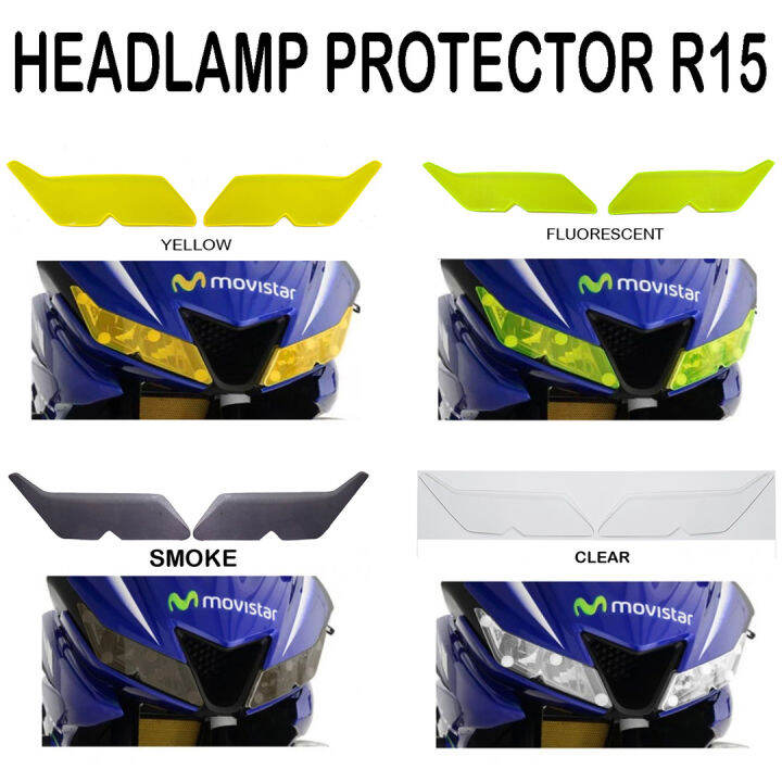 Headlamp Headlight Protector Light Guard Cover Yamaha R15 Lazada