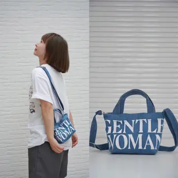 Womens Minimalist Tote Bag Letter Print Canvas Bag