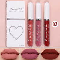 【DUcare】1Box 3 Lipstick/SET Lipstick Mousse Matte And Velvet Small Thin Tube Lip Gloss Waterproof And Long-Wearing Natural Beauty Lip Makeup Moisturiz