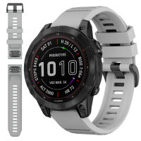 NINKI สายรัดสำหรับ Garmin Instinct Crossover Garmin Fenix 7 22มม. สายนาฬิกาข้อมือสายรัดซิลิโคนอ่อนยืดหยุ่นได้ง่ายสำหรับกีฬาผู้หญิงผู้ชายสายอะไหล่กันน้ำสำหรับ Garmin Fenix 7/7 Solar/6/6 Pro/ 5 22Mm