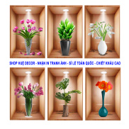 Tranh decal dán tường chống nước, không bay màu, Kích thước 30x45cm