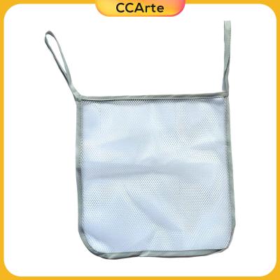 กระเป๋าเครื่องสำอางกระเป๋าแบบเข็นได้แขวนรถเข็นเด็กทารก CCArte สำหรับเสื้อผ้าเด็กผ้าอ้อมผ้าอ้อมสีขาว