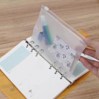 ♚๑● A5 A6 A7 Transparent File Holder Notebook 6 Hole Loose Leaf Pouch DIY Document Bag Binder Rings PVC Storage Binding Folder