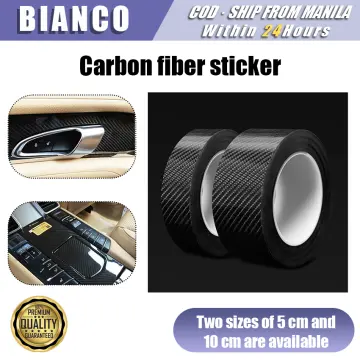 Car Orange Carbon Fiber Vinyl Wrap Sticker Interior Accessories Panel  50x12Inch