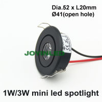 Free shipping Aluminum mini led spot lights Black high power led downlighter 3W