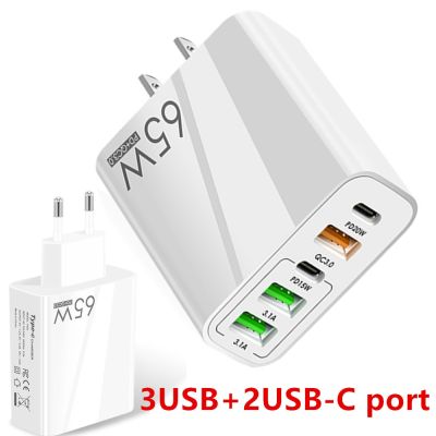 USB C R ชาร์จเร็ว65W Type C PD อะแดปเตอร์โทรศัพท์มือถือ QC3.0สำหรับ Huawei Samsung Ipad Realme แท็บเล็ต Oneplus