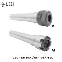 C20 ER20A 100L 150L A / M น็อตชนิด M ชนิด nut collet chuck 100 ความยาว Collet Chuck Holder CNC Extension Rod ก้านตรง