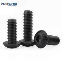 10/20/30/60PCS hexagon head screw M2.5 m3 M4 M5 M6 M8 M10 black knob hexagon socket head screw hexagon socket head screwf Screw Nut Drivers