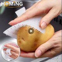 【CC】✌▪  Cleaning Dishwashing Fruit Vegetable Brushes Pot Silicone Pan Crevice Scouring Tools