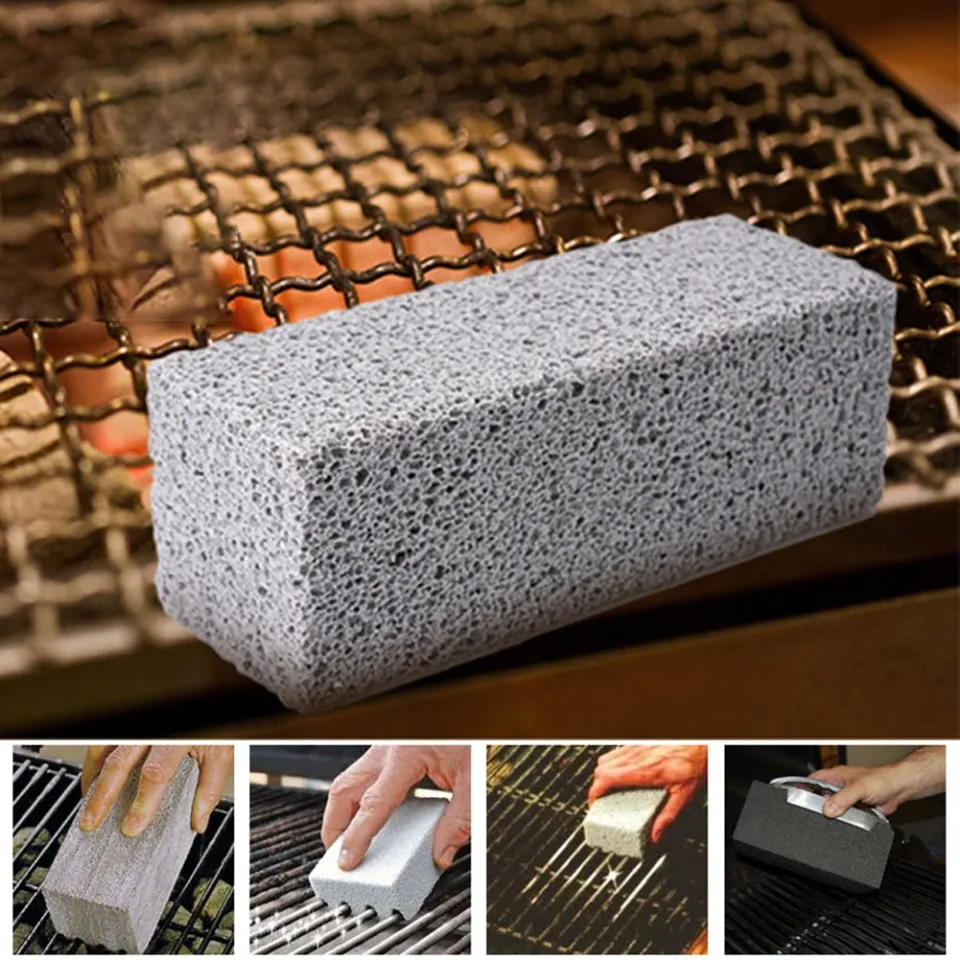 BBQ Grill Cleaning Brick Block Barbecue Cleaning Stone Racks