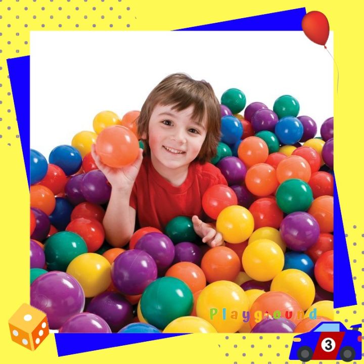 ถูกที่สุด-ลด-30-บอลสี-ลูกบอลคละสี-100ลูก-ขนาด-8cm-colourful-balls-100pcs-ถูกที่สุด-ลด-30