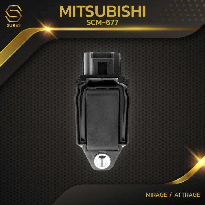 คอยล์จุดระเบิด-mitsubishi-mirage-attrage-3a92-ตรงรุ่น-100-scm-677-sures-made-in-japan-คอยล์หัวเทียน-คอยล์ไฟ-มิตซูบิชิ-มิราจ-แอททราจ-1832a057