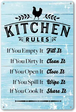 Funny Kitchen Quote Our Family Recipes Metal Tin Sign Wall Decor Retro  Kitchen Signs With Sayings For Home Kitchen Decor Gifts