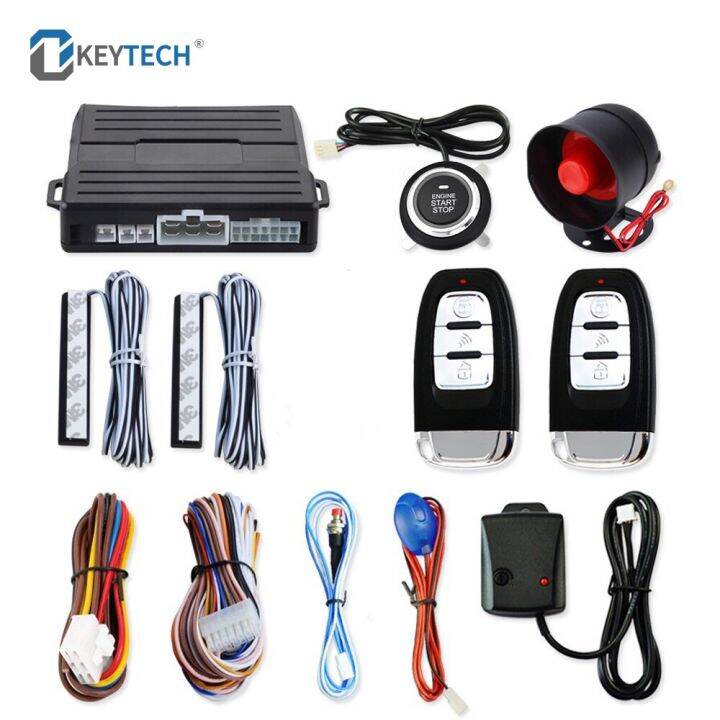 12V Universal One Start Stop Engine Push Button PKE Car Alarm System