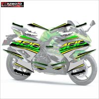 RZMOTO Motorcycle Stickers Bodywork Racing Car Decorative Tank Motor Logo Fairing Windshield Helmet Decal FOR KAWASAKI NINJA400