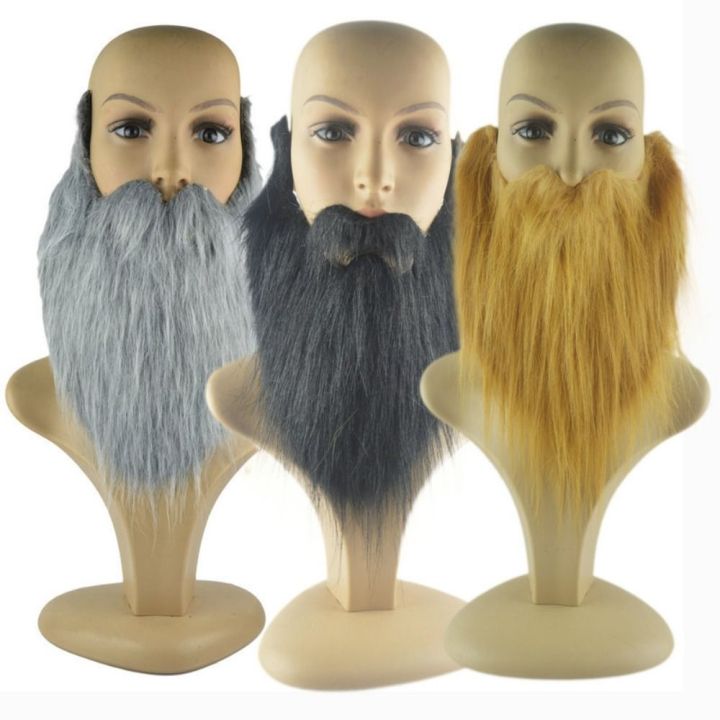 Quincf Artificial Beard Realistic Fake Beard Fake Beard Long Fluff Halloween Fake Mustache Fun 9697