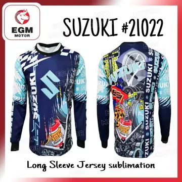 In stock] 2023 design Ecstar Suzuki full Sublimation Dry-fit Motorcycle  Jersey3D Jersey Printed Jersey full Sublimation LONG Sleeve T-Shirt，Contact  the seller for personalized customization of the name