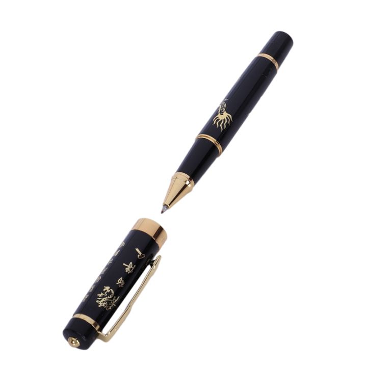 luoshi-ballpoint-pen-818-with-the-chinese-dragon-pattern-pen-black