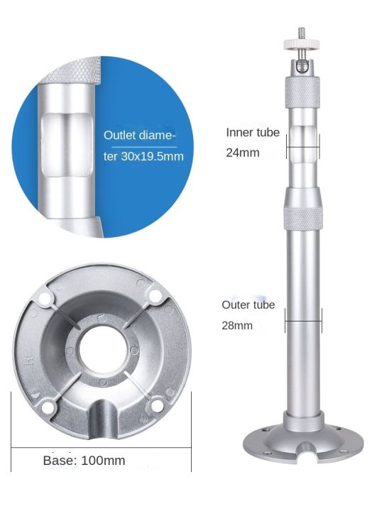 hot-deal-อลูมิเนียมอัลลอยด์-telescopic-camera-bracket-i-type-l-type-bolt-machine-การติดตั้งผนังแนวตั้งครึ่งวงกลม