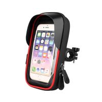 ✔✁◎ 6.4 inch Waterproof Bicycle Phone Holder Stand Motorcycle Handlebar Mount Bag Cases Universal Bike Scooter Cell Phone Bracket