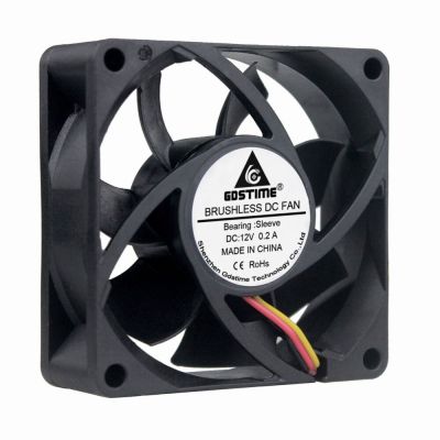 200 Pieces Gdstime 7cm 70x70x25mm 7025S 3Pin 12V 70mm DC Brushless PC Computer Cooler Cooling Fan Cooling Fans