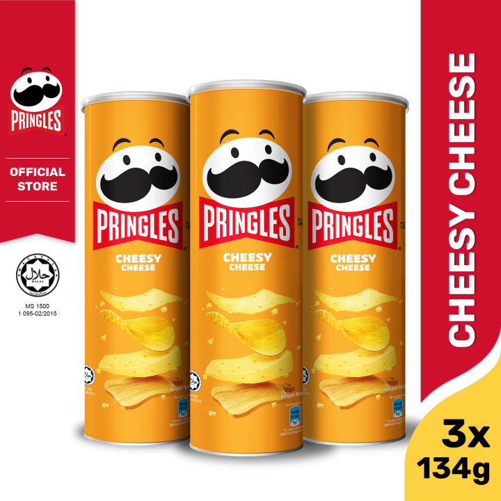 Pringles Potato Chips - Cheesy Cheese Snack 134g Bundle of 3 | Lazada PH