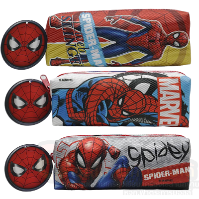 กระเป๋าดินสอ ทรงลูกเต๋า MT กระเป๋า ลาย Spider Man รุ่น SM-1001 ขนาด 20x8.5ซม. คละแบบ จำนวน 1ชิ้น พร้อมส่ง