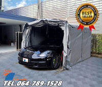 โรงจอดรถสำเร็จรูป เต็นท์จอดรถพับเก็บได้ CARSBRELLA รุ่น MPV SIZE XL  ปกป้องรถจากฝุ่น ฝน แสงแดดและสัตว์เลี้ยง